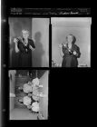 Woman wins trophy; "Blindness Awards" (3 Negatives) (June 14, 1960) [Sleeve 51, Folder b, Box 24]